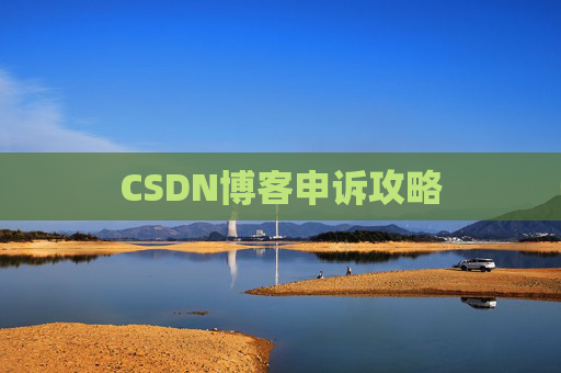 CSDN博客申诉攻略